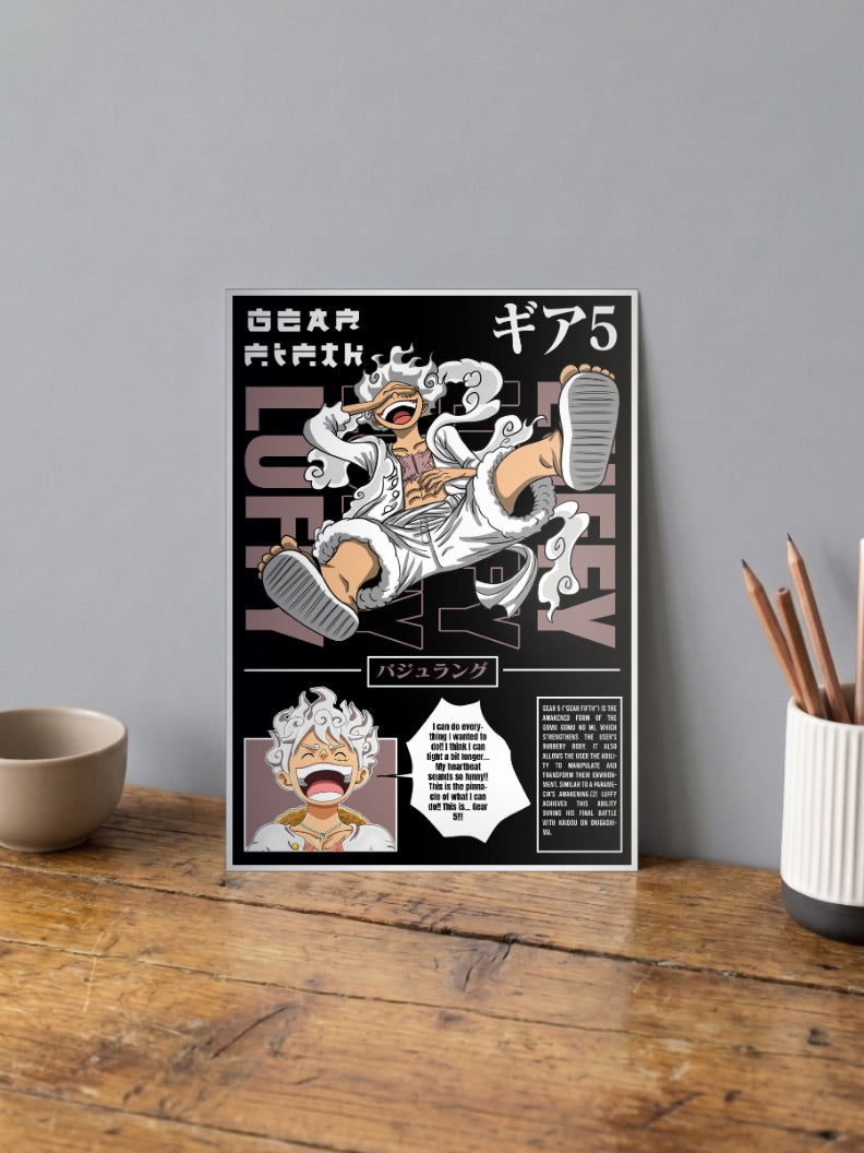Monkey D Luffy Gear 5 | One Piece | Anime Poster