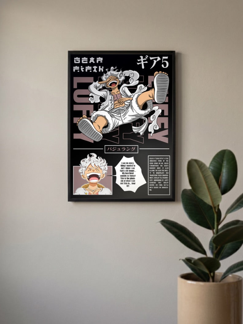 Monkey D Luffy Gear 5 | One Piece | Anime Poster