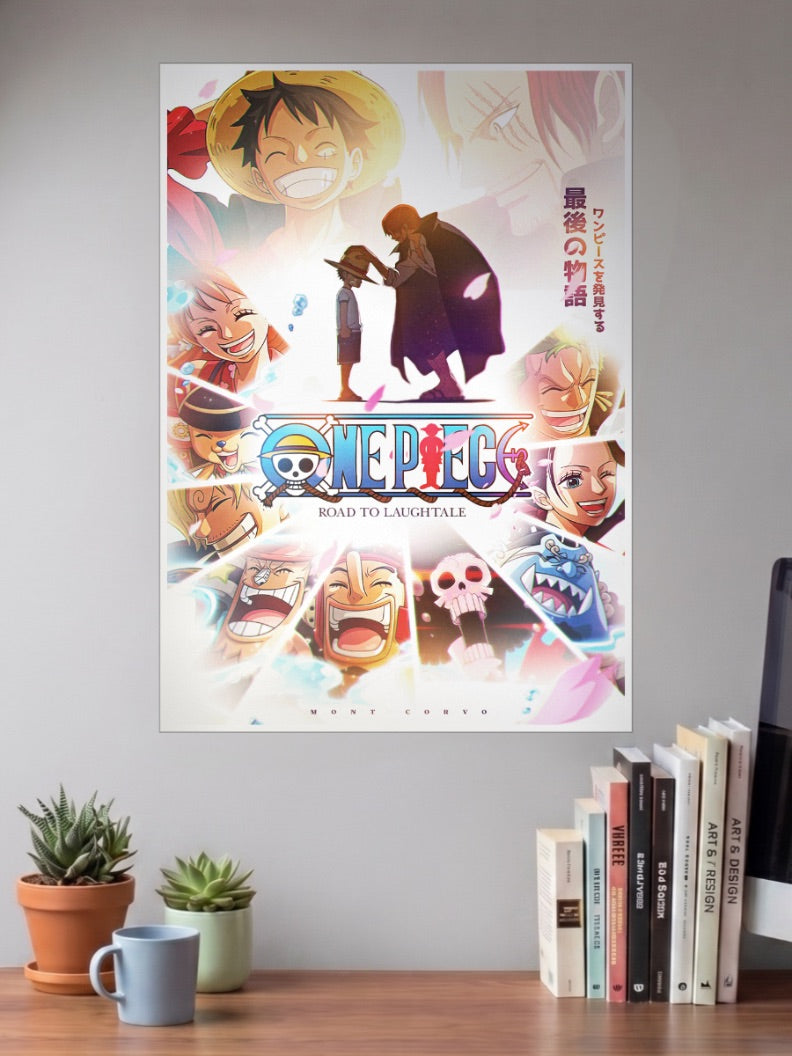 Luffy and Shanks Poster