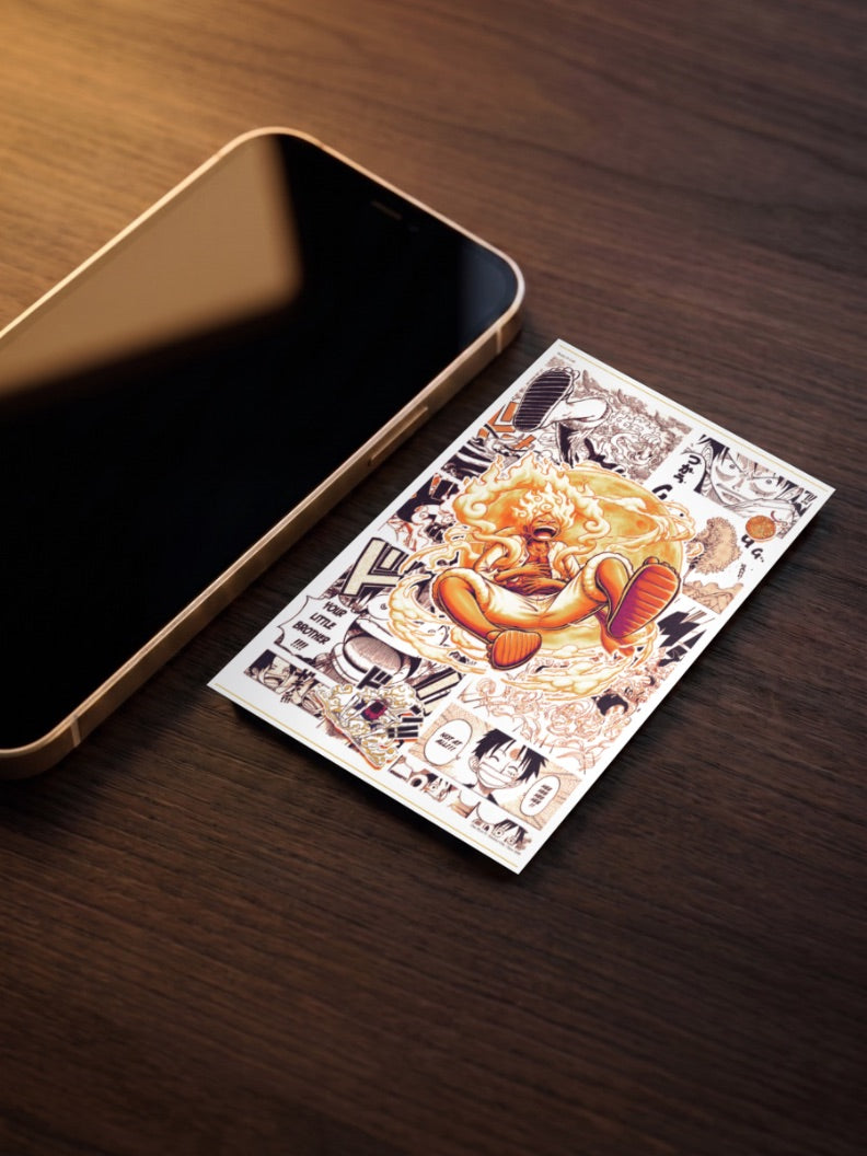 Luffy Gear 5 Manga Panel Anime Poster