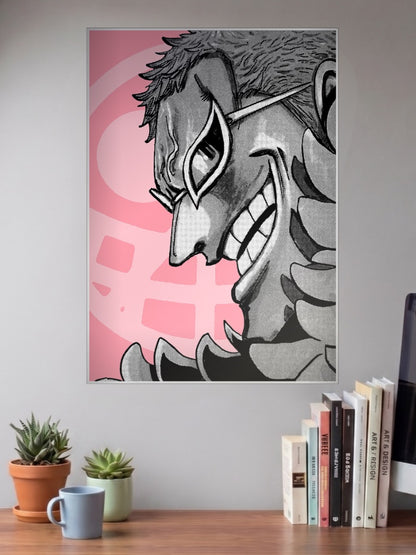 Doflamingo Manga Panel Grin Anime Poster