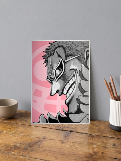 Doflamingo Manga Panel Grin Anime Poster