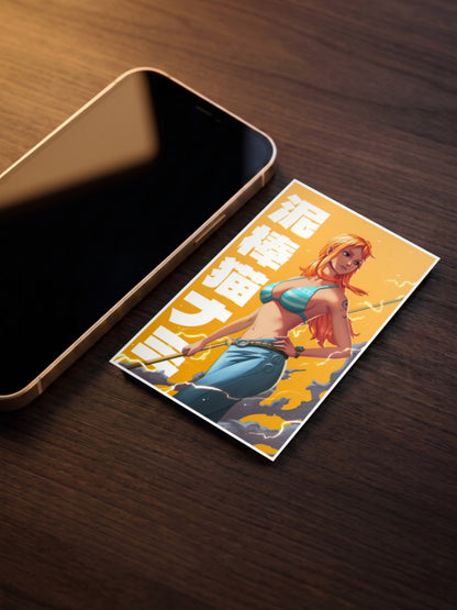 Nami Thief Cat Art Anime Poster