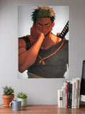 Zoro Thinking Pose Art Anime Poster