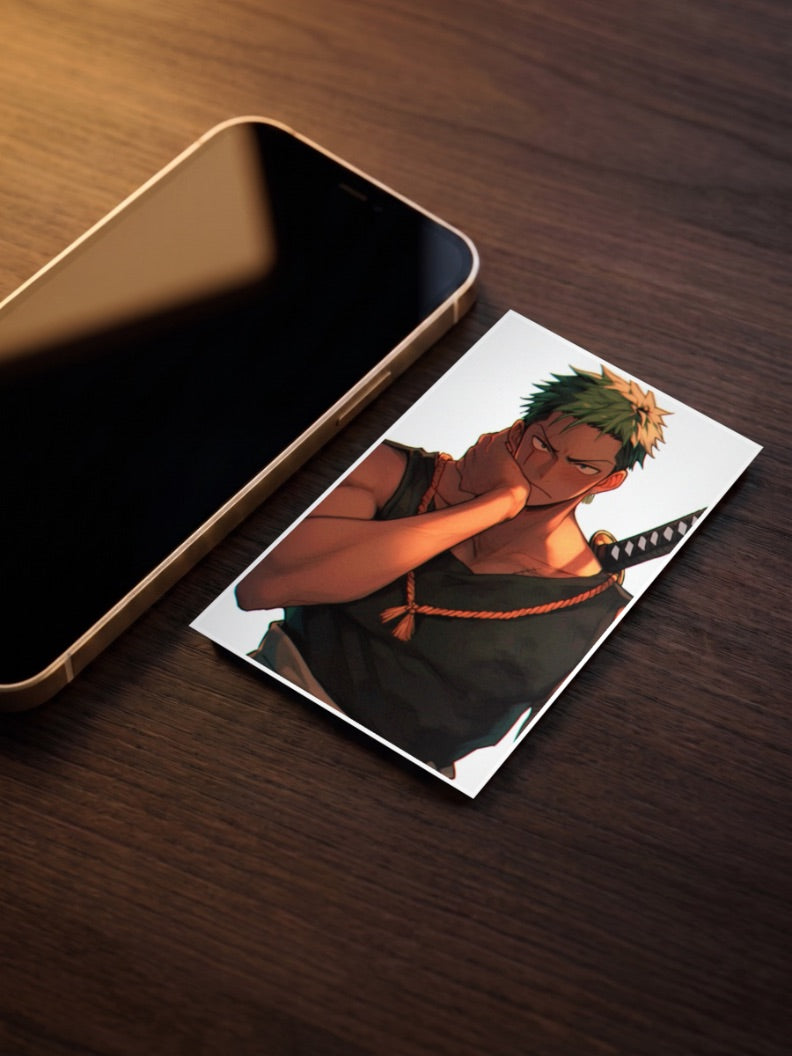 Zoro Thinking Pose Art Anime Poster