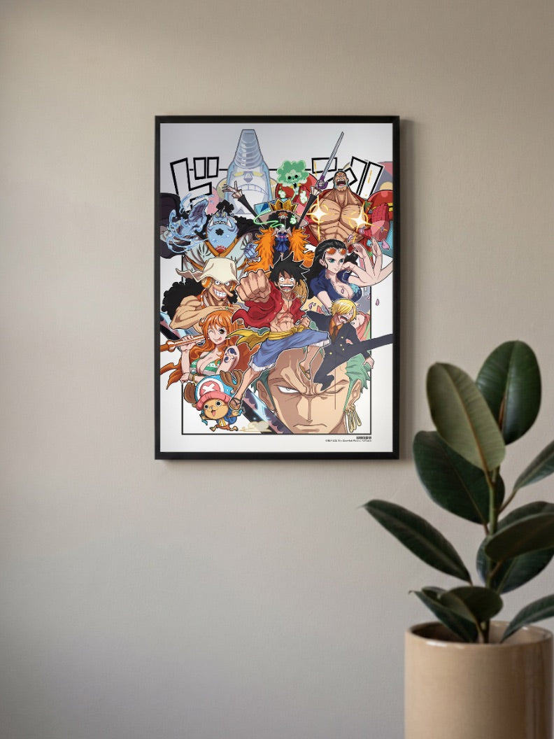 One Piece Full Crew Cast Anime Poster