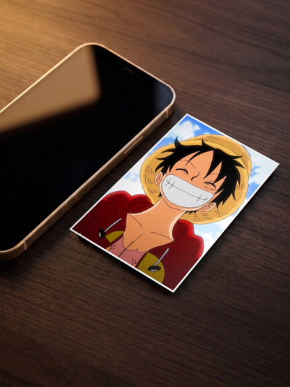 Luffy Straw Hat Simple Smile Anime Poster