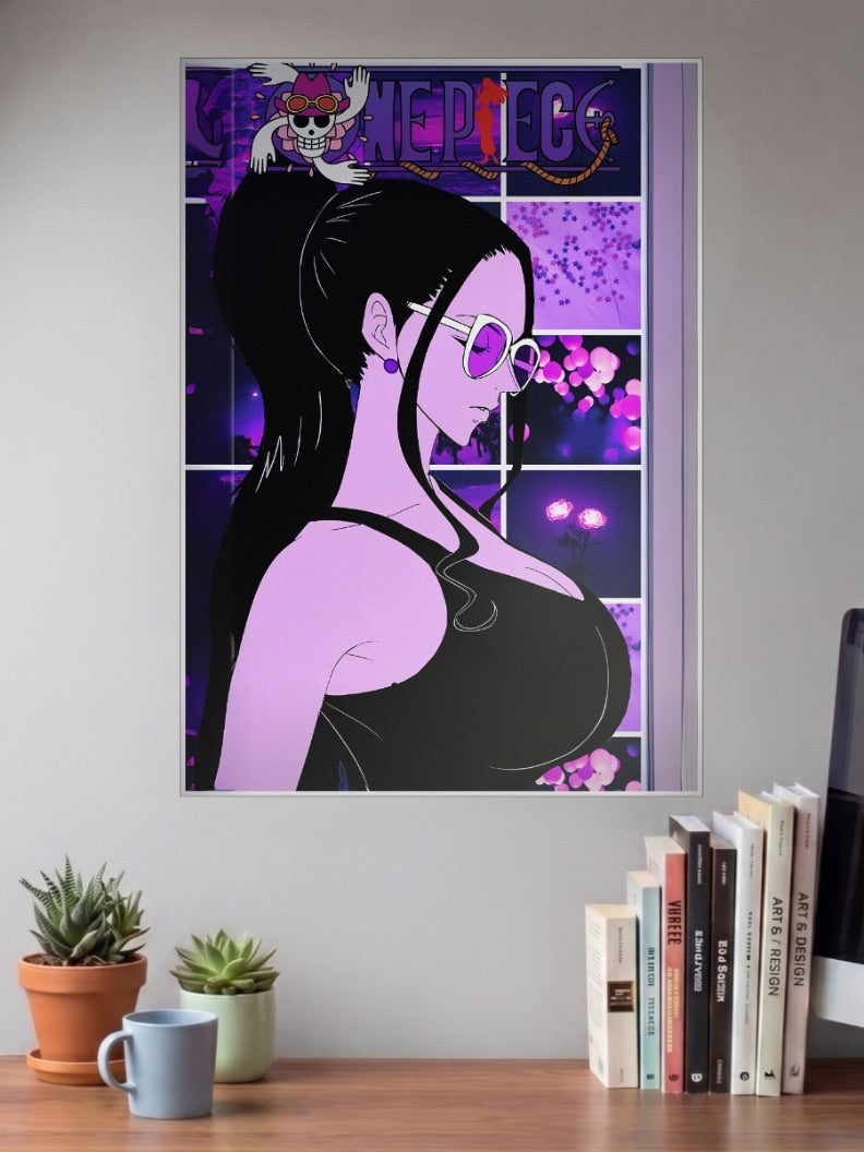 Boa Hancock Purple Portrait Anime Poster