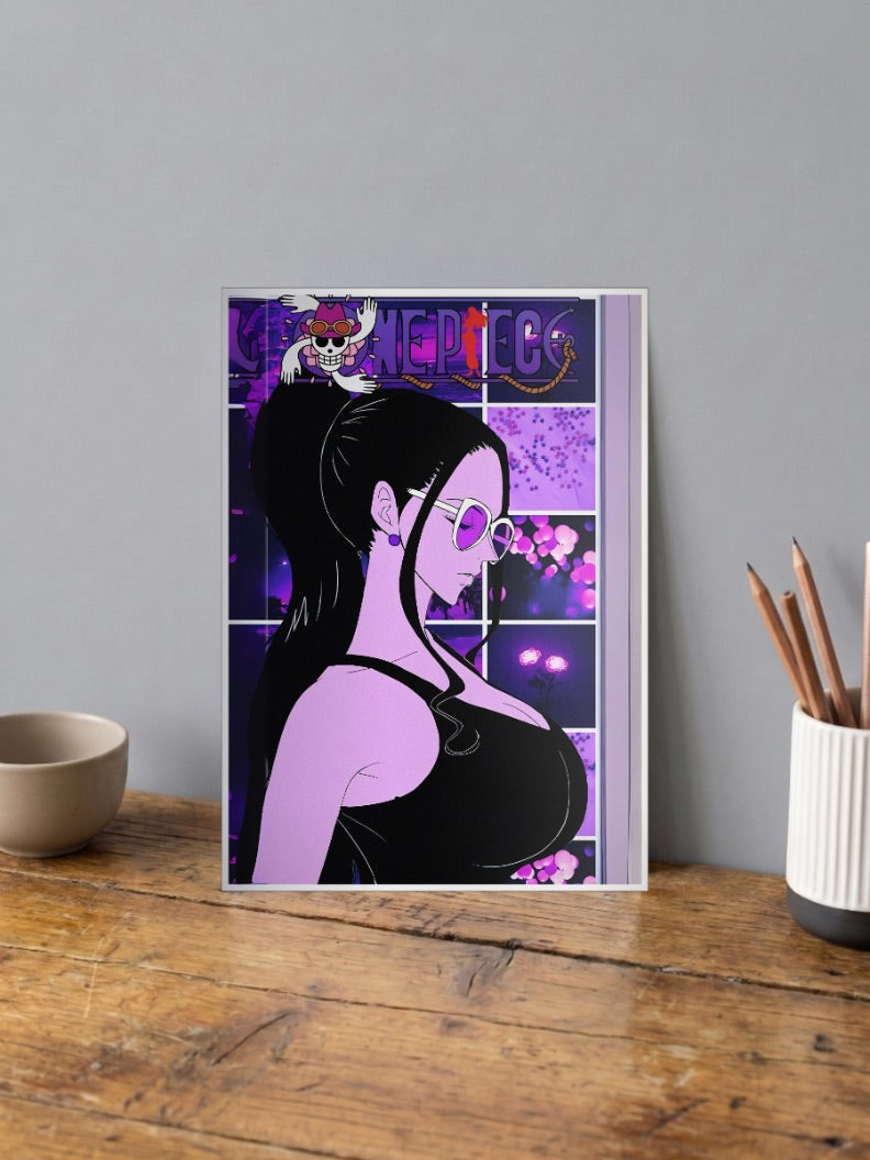 Boa Hancock Purple Portrait Anime Poster