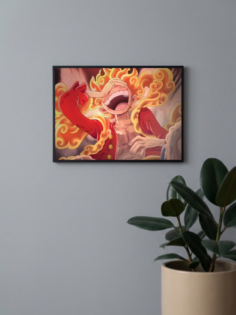 Luffy Gear 5 Laugh Poster