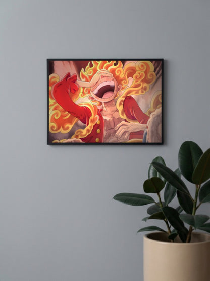 Luffy Gear 5 Laugh Poster