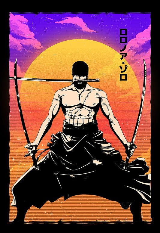 Zoro With 3 Swords Poster