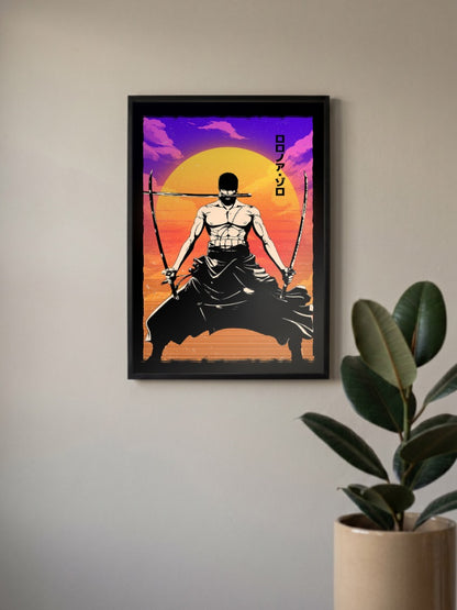 Rorona Zoro With 3 Swords Poster