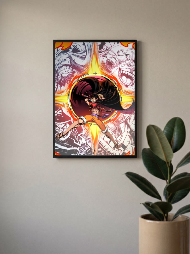 Luffy Power of Gear 4 Poster