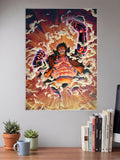 Luffy Gear 4 Boundman Art Anime Poster