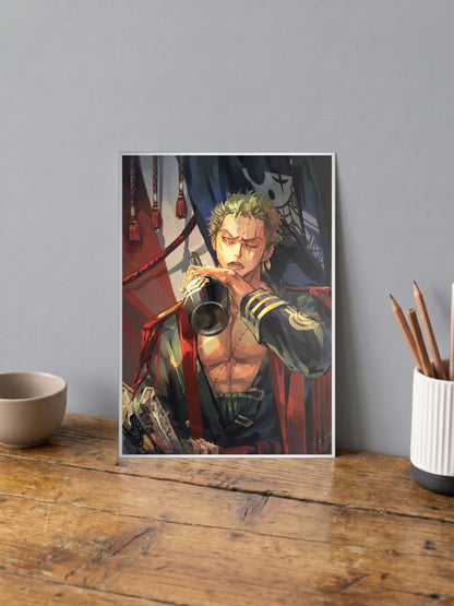 The Green Demon Zoro | One Piece | Anime Poster