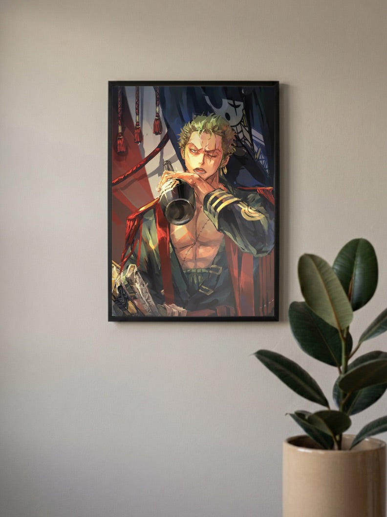 The Green Demon Zoro | One Piece | Anime Poster