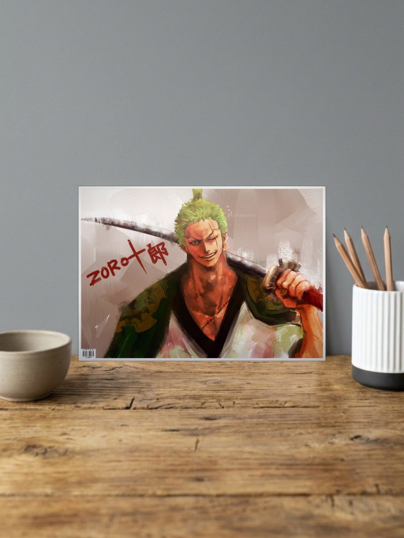 The Demon Swordsman | Zoro One Piece | Anime Poster