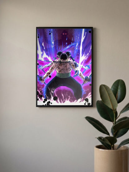 Zoro King Of Hell Poster