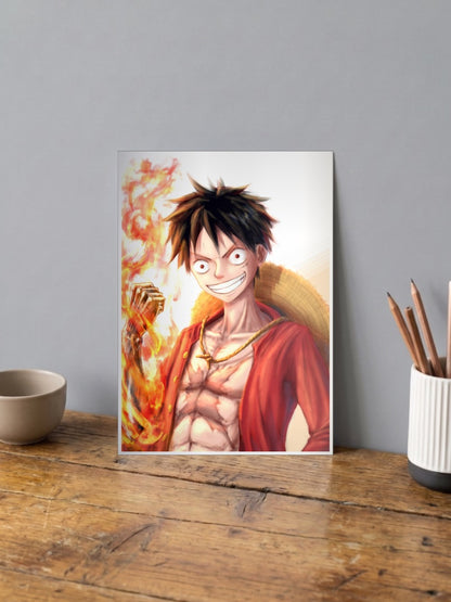 Luffy Fury One Piece Anime Poster