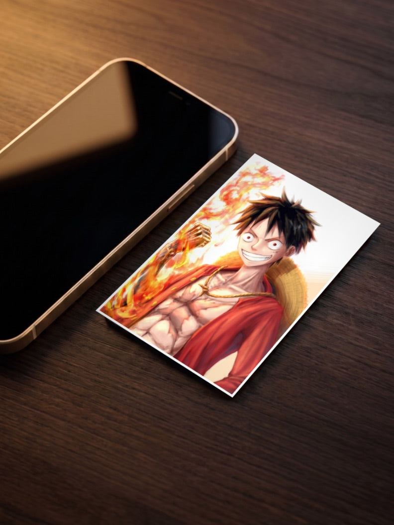 Luffy Fury One Piece Anime Poster
