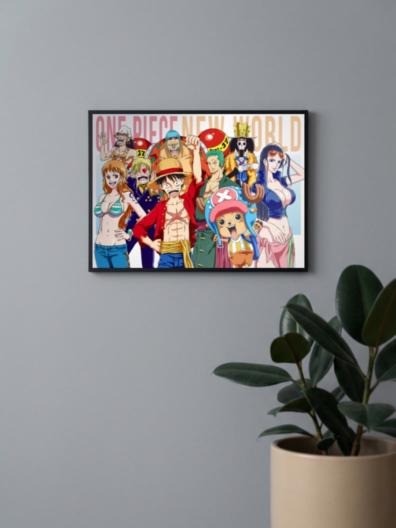 StrawHats Crew Landscape One Piece Poster
