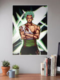 I Feel No Pain Zoro One Piece Poster