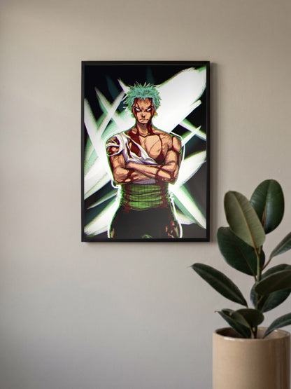 I Feel No Pain Zoro One Piece Poster