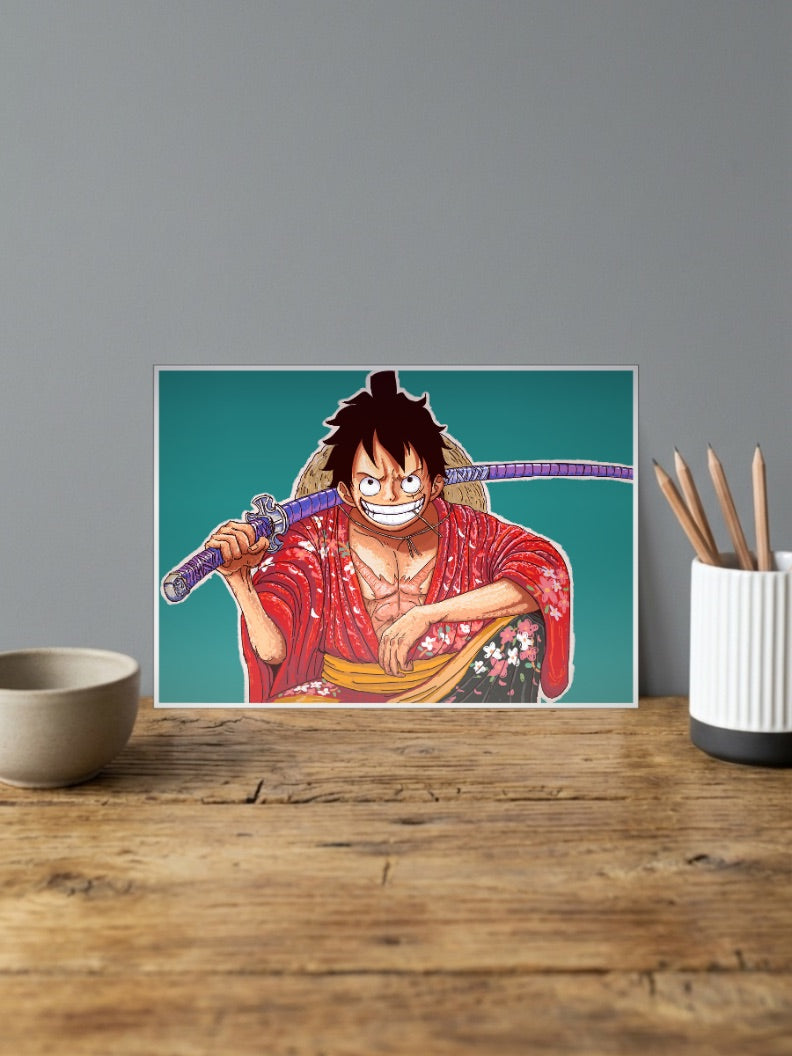 Luffy With Sword Poster