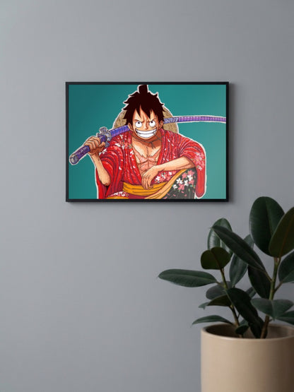 Luffy With Sword Poster