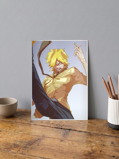 Vinsmoke Sanji Black Leg One Piece Poster