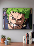 Zoro Rage Mode Smile Landscape Poster