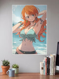 Nami Beach One Piece Poster