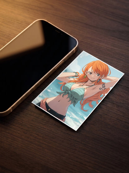 Nami Beach One Piece Poster
