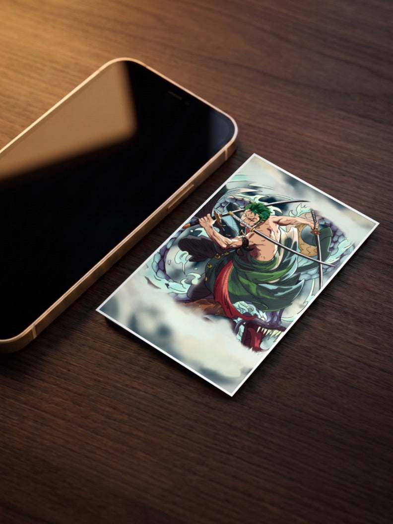Roronoa Zoro With his Katanas Anime Poster