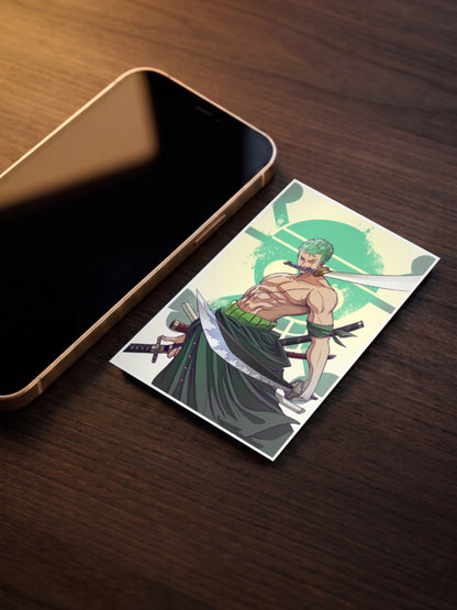 Zoro Red Logo Action Art Anime Poster