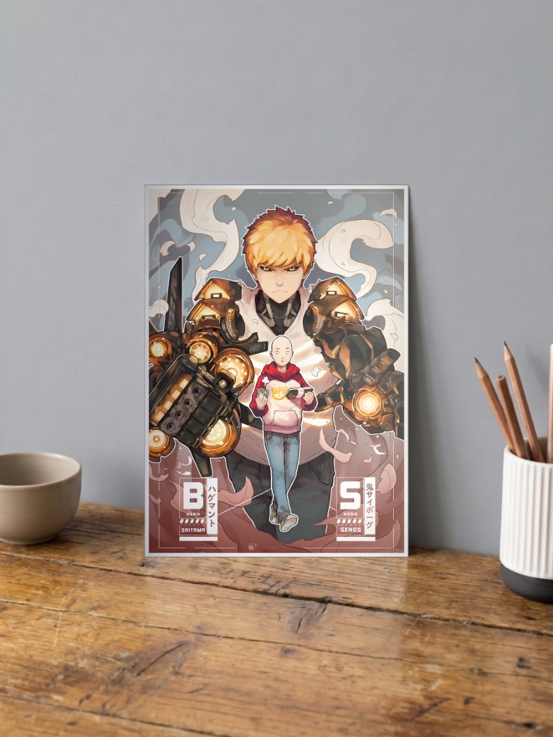 Saitama x Genos Fanart Poster