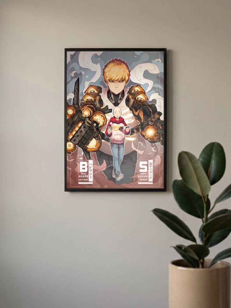 Saitama x Genos Fanart Poster