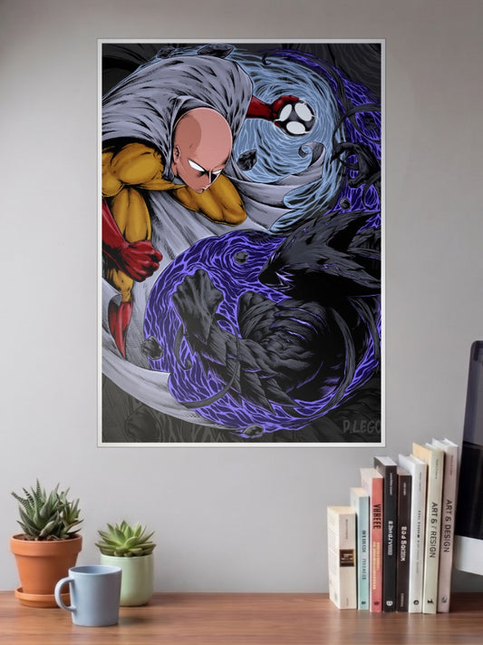 Saitama vs Garou Poster