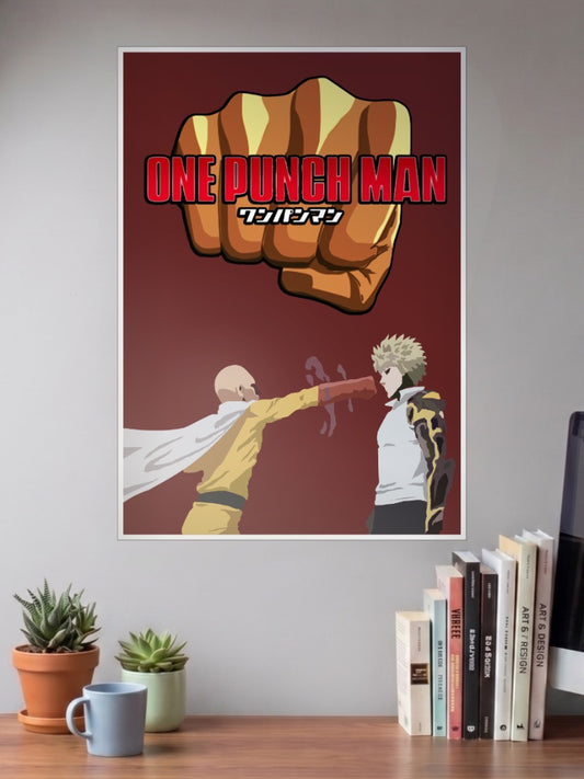 Saitama and Genos | One Punch Man | Anime Poster