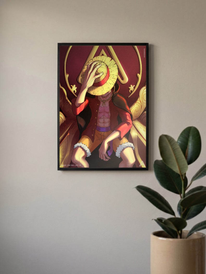 Luffy Throned Poster