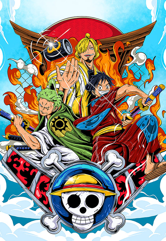 Monster Trio One Piece Poster