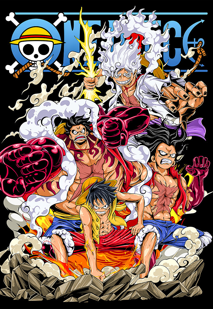 Luffy All Gears Poster