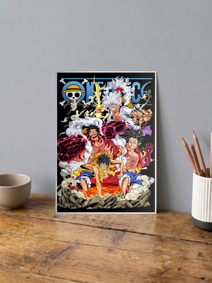 Luffy All Gears Poster