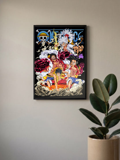 Luffy All Gears Poster