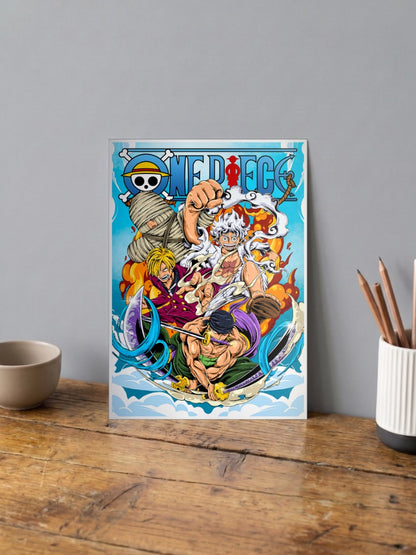 Monster Trio One Piece Luffy Crew Poster