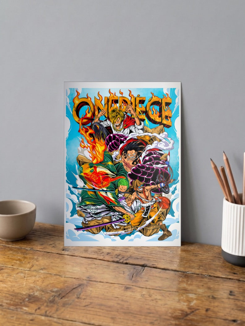 One Piece Crew Zoro Luffy Sanji Poster