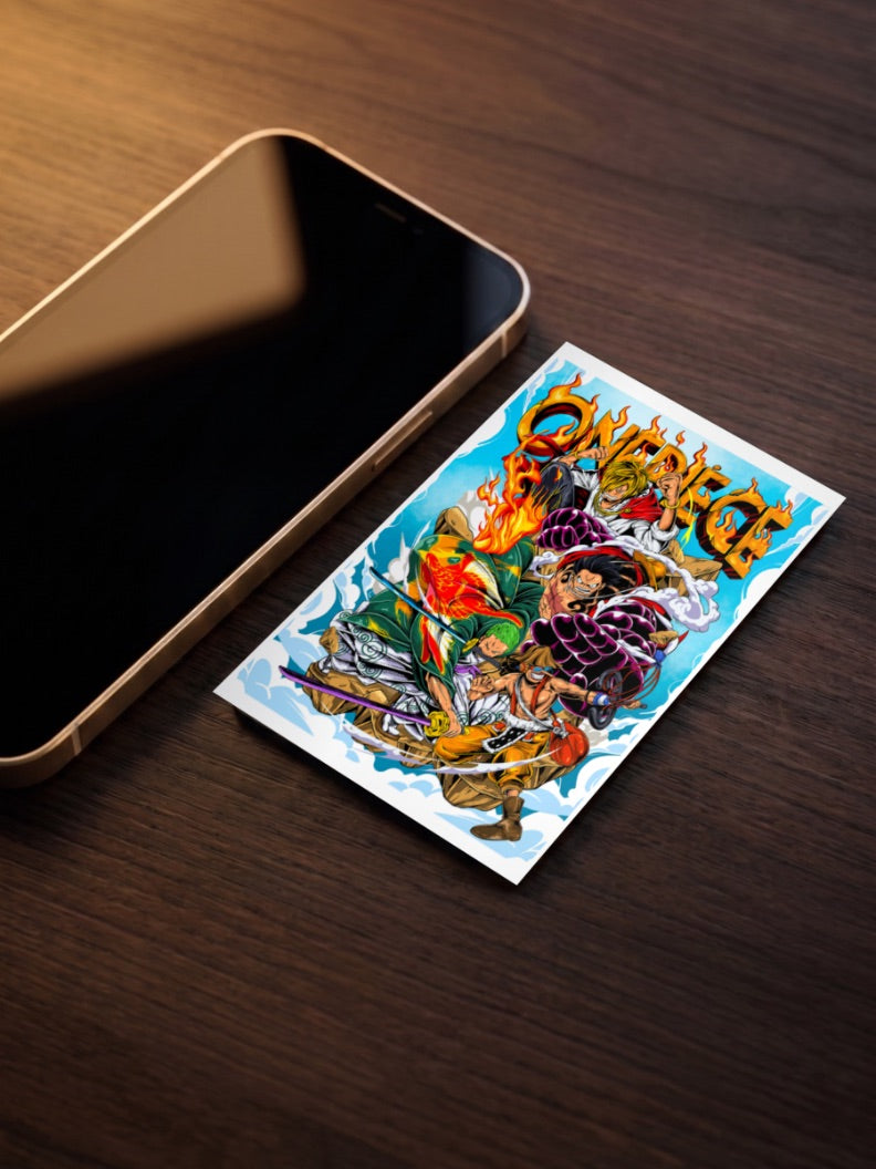 One Piece Crew Zoro Luffy Sanji Poster