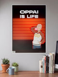 Oppai is Life One Punch Man Poster