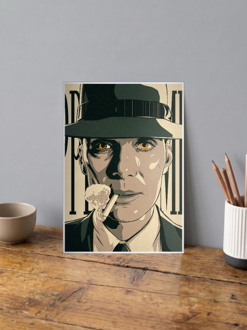 Oppenheimer Stylized Art Hollywood Movie Poster